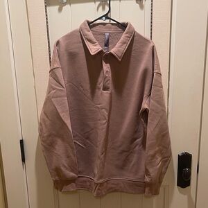 Mondetta Brown collared Sweatshirt